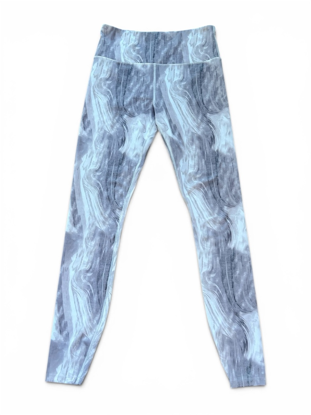 Varley Grey Abstract Marble Brushstroke High Rise Leggings Size Small⁠